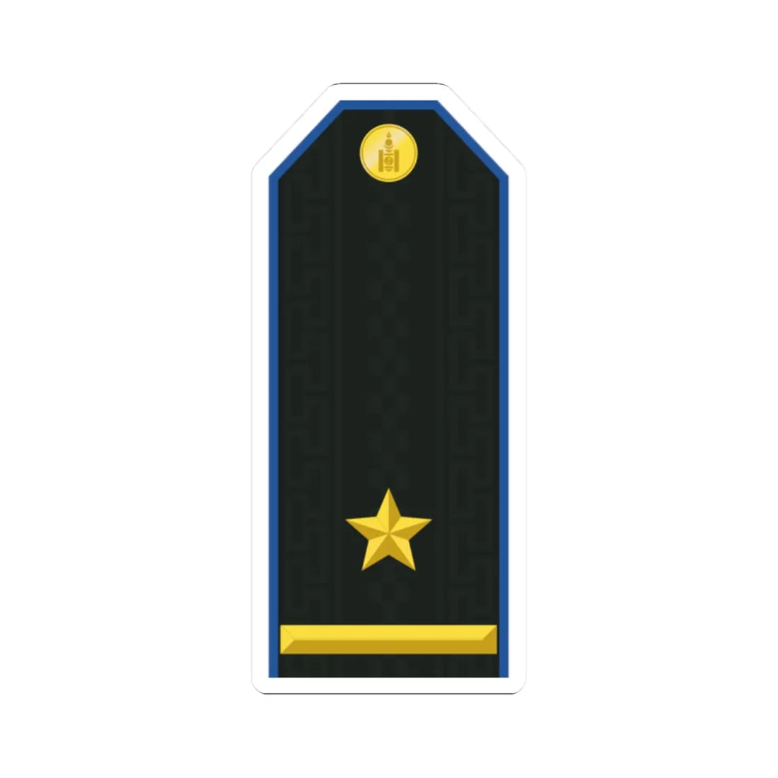 Mongolian Air force MAJ service (Mongolia) (Military Rank) STICKER Vinyl Kiss-Cut Decal 2 Inch White - The Sticker Space