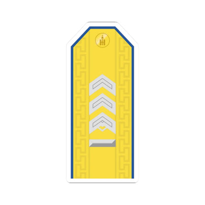 Mongolian Air force MSG parade (Mongolia) (Military Rank) STICKER Vinyl Kiss-Cut Decal 2 Inch White - The Sticker Space