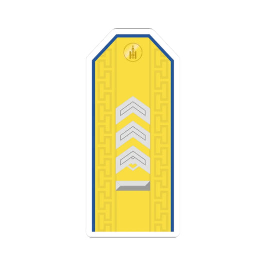 Mongolian Air force MSG parade (Mongolia) (Military Rank) STICKER Vinyl Kiss-Cut Decal 2 Inch White - The Sticker Space