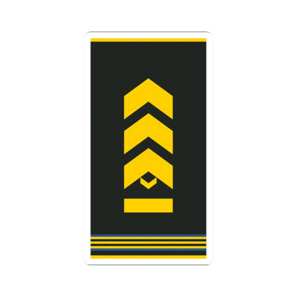 Mongolian Air force MSG shirt (Mongolia) (Military Rank) STICKER Vinyl Kiss-Cut Decal 2 Inch White - The Sticker Space