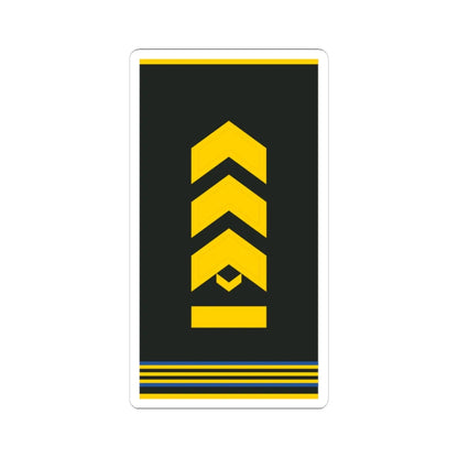 Mongolian Air force MSG shirt (Mongolia) (Military Rank) STICKER Vinyl Kiss-Cut Decal 3 Inch White - The Sticker Space