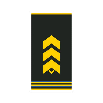 Mongolian Air force SSG shirt (Mongolia) (Military Rank) STICKER Vinyl Kiss-Cut Decal 2 Inch White - The Sticker Space