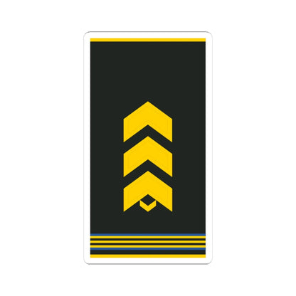 Mongolian Air force SSG shirt (Mongolia) (Military Rank) STICKER Vinyl Kiss-Cut Decal 4 Inch White - The Sticker Space