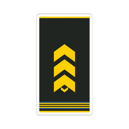 Mongolian Air force SSG shirt (Mongolia) (Military Rank) STICKER Vinyl Kiss-Cut Decal 6 Inch White - The Sticker Space