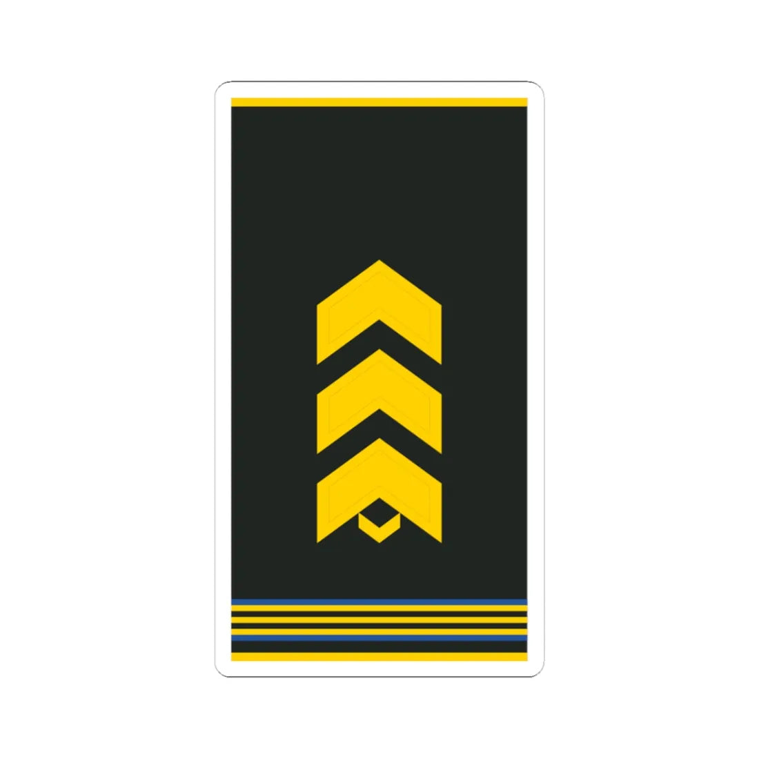 Mongolian Air force SSG shirt (Mongolia) (Military Rank) STICKER Vinyl Kiss-Cut Decal - The Sticker Space