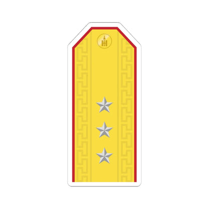 Mongolian Army 1LT parade (Mongolia) (Military Rank) STICKER Vinyl Kiss-Cut Decal 6 Inch White - The Sticker Space