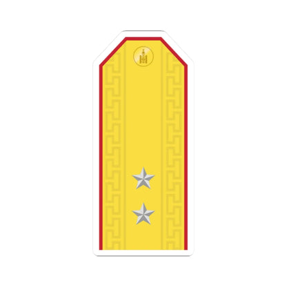 Mongolian Army 2LT parade (Mongolia) (Military Rank) STICKER Vinyl Kiss-Cut Decal 2 Inch White - The Sticker Space