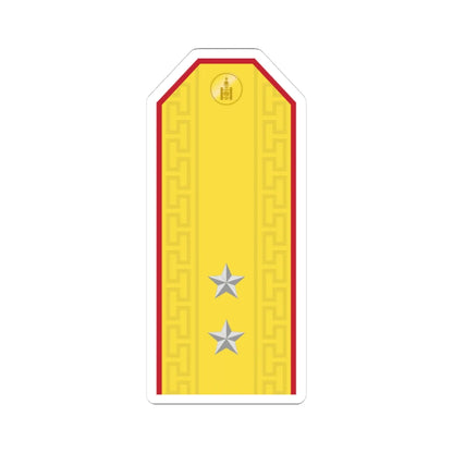 Mongolian Army 2LT parade (Mongolia) (Military Rank) STICKER Vinyl Kiss-Cut Decal 3 Inch White - The Sticker Space