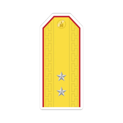 Mongolian Army 2LT parade (Mongolia) (Military Rank) STICKER Vinyl Kiss-Cut Decal 4 Inch White - The Sticker Space