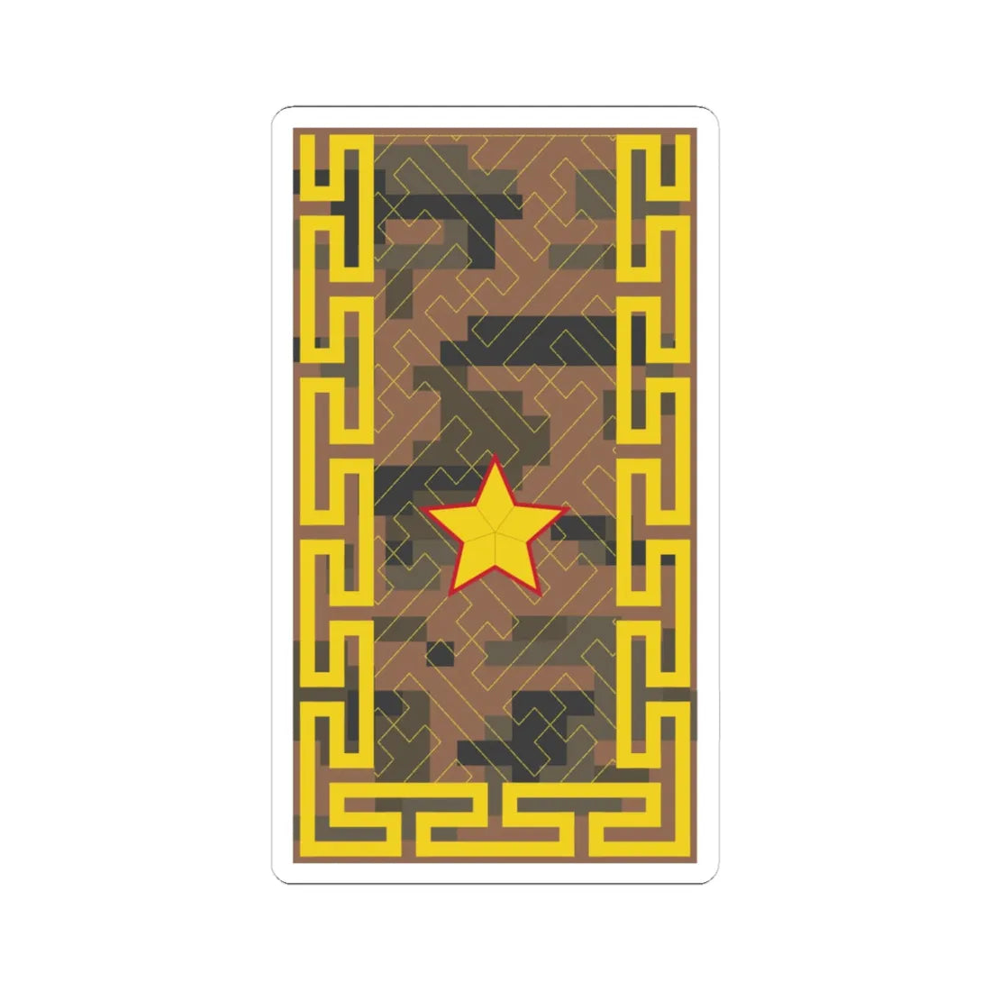 Mongolian Army BRG field (Mongolia) (Military Rank) STICKER Vinyl Kiss-Cut Decal 6 Inch White - The Sticker Space