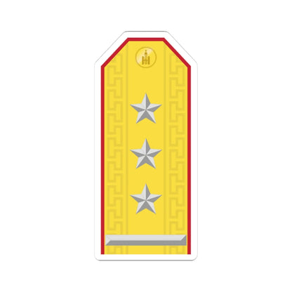 Mongolian Army COL parade (Mongolia) (Military Rank) STICKER Vinyl Kiss-Cut Decal 3 Inch White - The Sticker Space