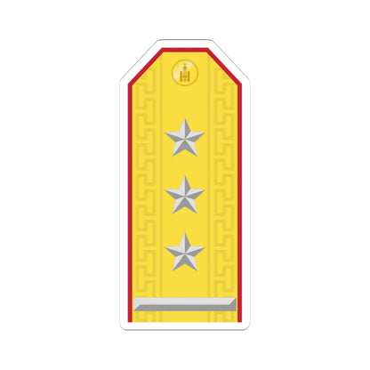 Mongolian Army COL parade (Mongolia) (Military Rank) STICKER Vinyl Kiss-Cut Decal 4 Inch White - The Sticker Space