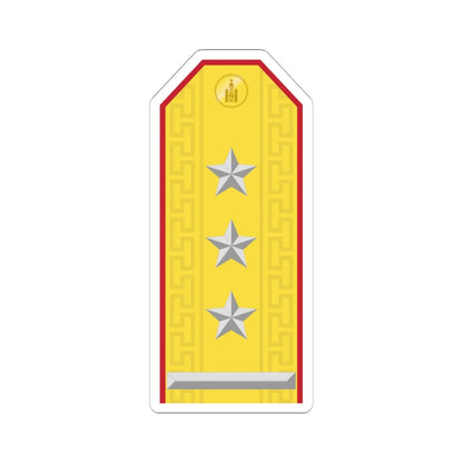 Mongolian Army COL parade (Mongolia) (Military Rank) STICKER Vinyl Kiss-Cut Decal 6 Inch White - The Sticker Space