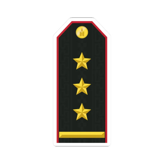 Mongolian Army COL service (Mongolia) (Military Rank) STICKER Vinyl Kiss-Cut Decal 2 Inch White - The Sticker Space