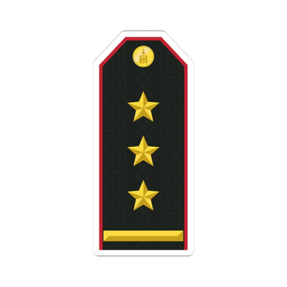 Mongolian Army COL service (Mongolia) (Military Rank) STICKER Vinyl Kiss-Cut Decal 3 Inch White - The Sticker Space