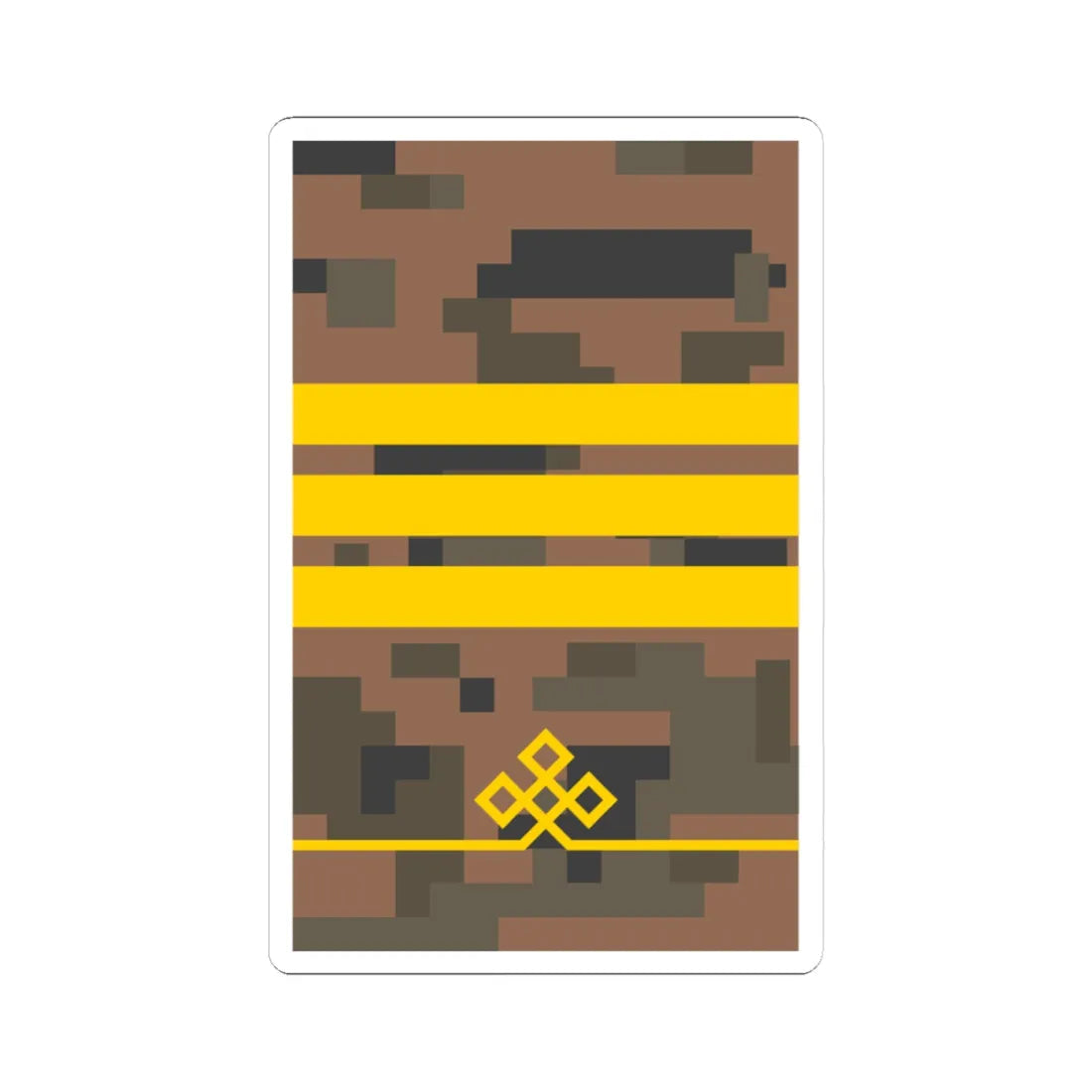 Mongolian Army CPLv field (Mongolia) (Military Rank) STICKER Vinyl Kiss-Cut Decal 4 Inch White - The Sticker Space