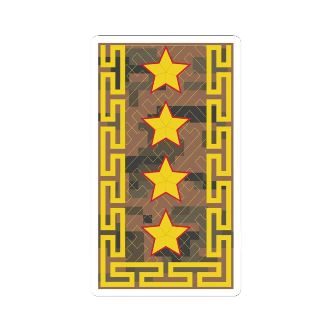 Mongolian Army GEN field (Mongolia) (Military Rank) STICKER Vinyl Kiss-Cut Decal 2 Inch White - The Sticker Space