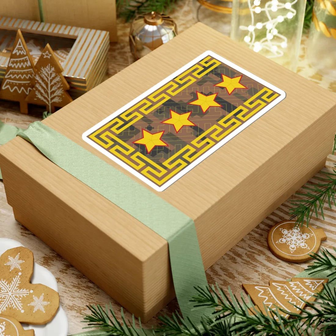 Mongolian Army GEN field (Mongolia) (Military Rank) STICKER Vinyl Kiss-Cut Decal - The Sticker Space