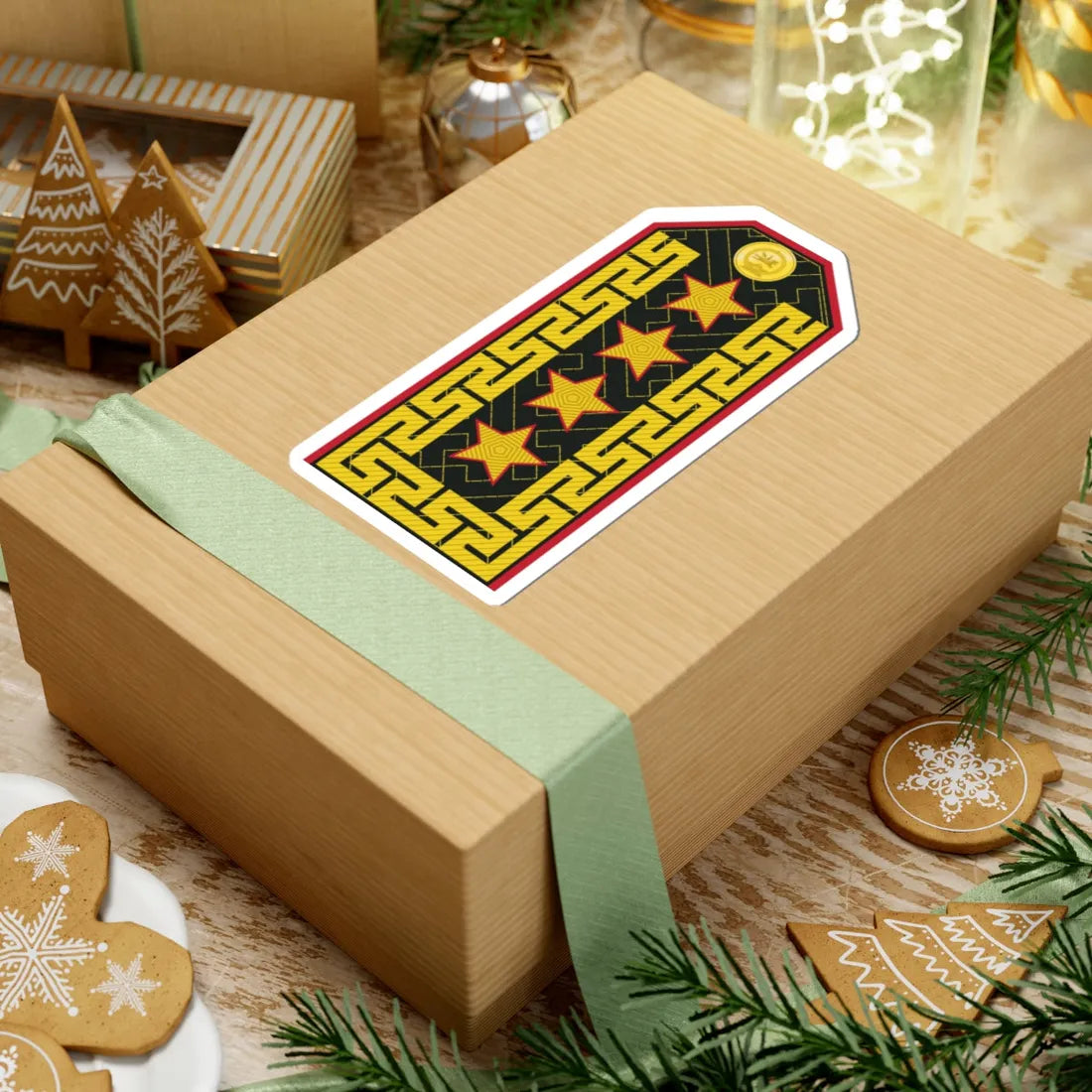 Mongolian Army GEN service (Mongolia) (Military Rank) STICKER Vinyl Kiss-Cut Decal - The Sticker Space