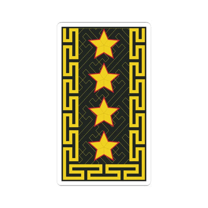 Mongolian Army GEN shirt (Mongolia) (Military Rank) STICKER Vinyl Kiss-Cut Decal 4 Inch White - The Sticker Space