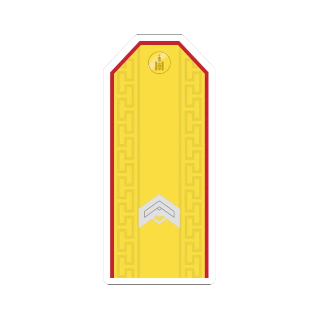 Mongolian Army JSG parade (Mongolia) (Military Rank) STICKER Vinyl Kiss-Cut Decal 2 Inch White - The Sticker Space