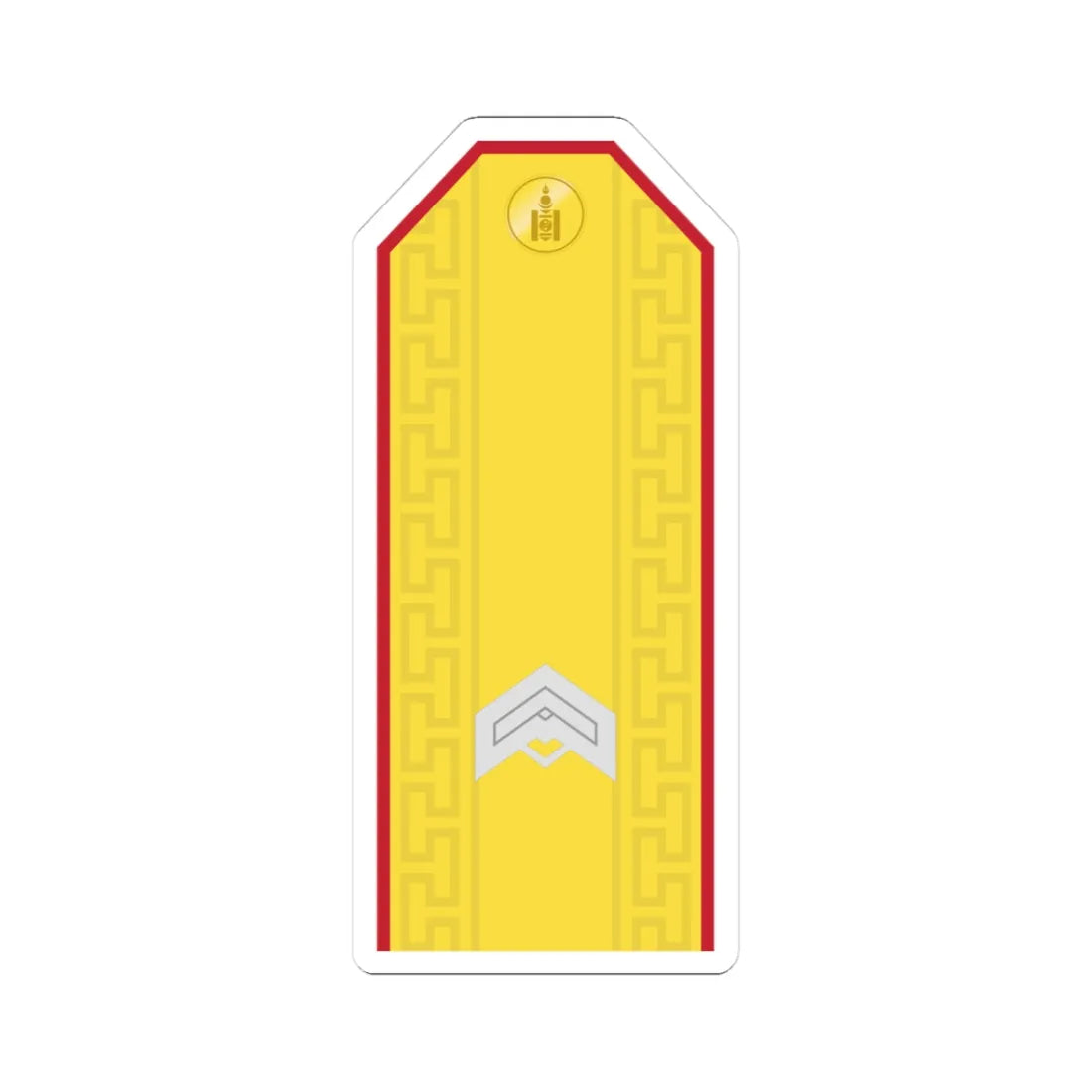 Mongolian Army JSG parade (Mongolia) (Military Rank) STICKER Vinyl Kiss-Cut Decal 3 Inch White - The Sticker Space