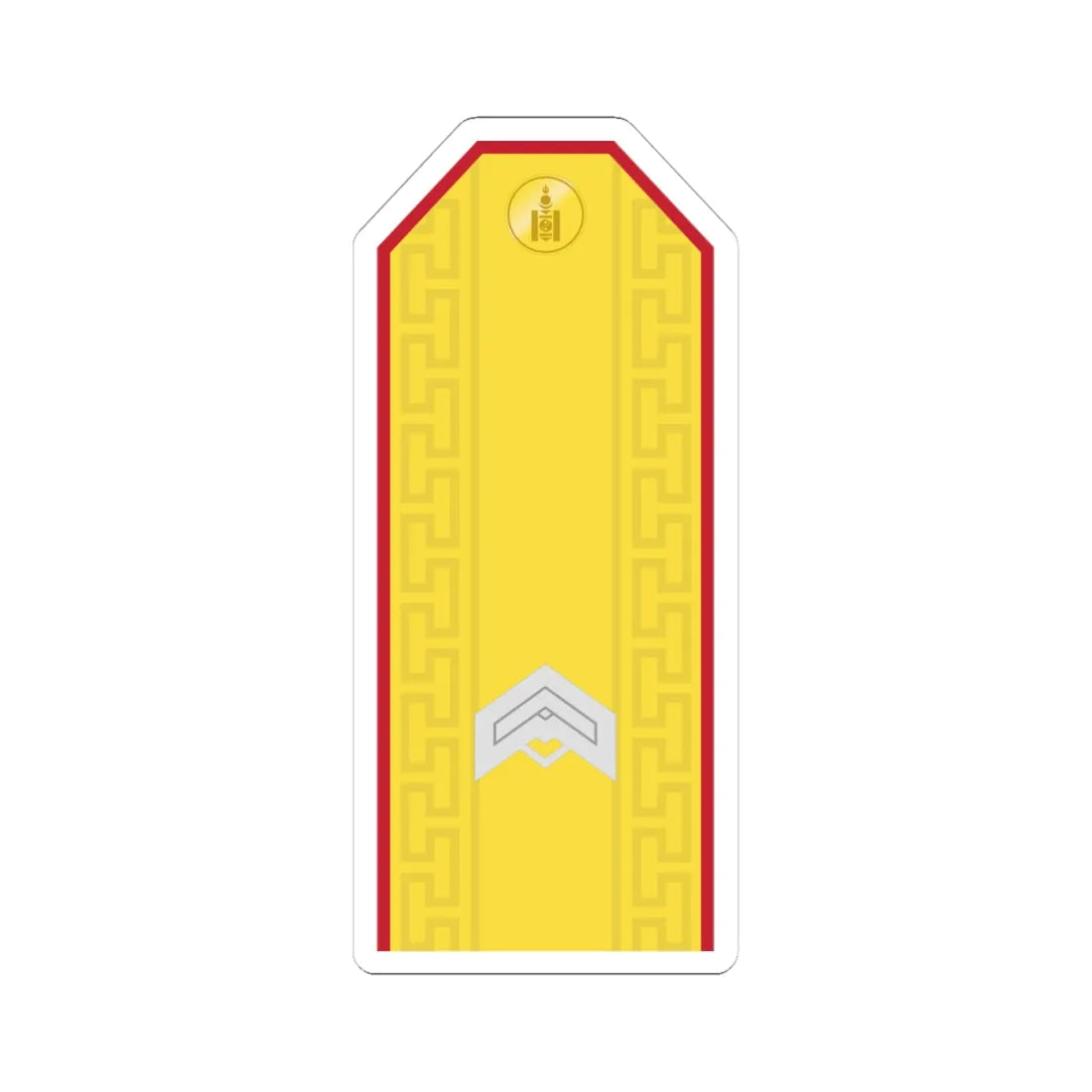 Mongolian Army JSG parade (Mongolia) (Military Rank) STICKER Vinyl Kiss-Cut Decal 4 Inch White - The Sticker Space