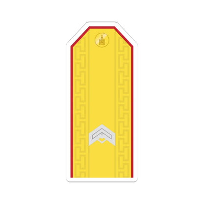 Mongolian Army JSG parade (Mongolia) (Military Rank) STICKER Vinyl Kiss-Cut Decal 4 Inch White - The Sticker Space