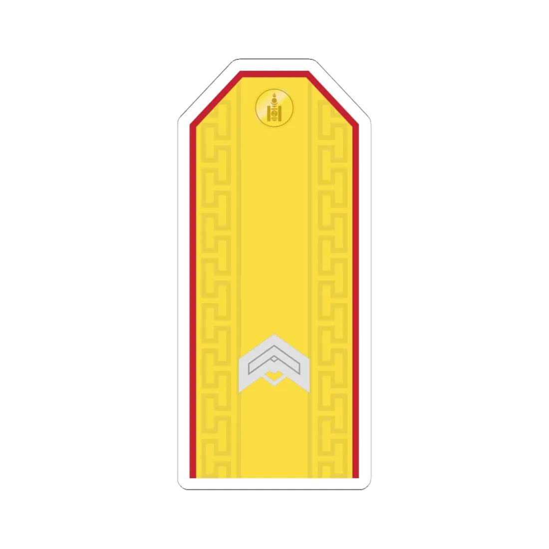 Mongolian Army JSG parade (Mongolia) (Military Rank) STICKER Vinyl Kiss-Cut Decal 6 Inch White - The Sticker Space