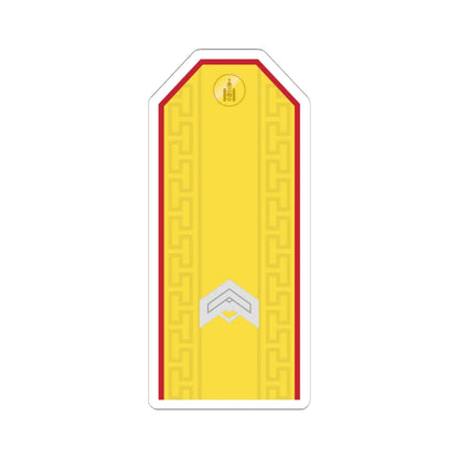Mongolian Army JSG parade (Mongolia) (Military Rank) STICKER Vinyl Kiss-Cut Decal 6 Inch White - The Sticker Space