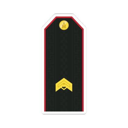 Mongolian Army JSG service (Mongolia) (Military Rank) STICKER Vinyl Kiss-Cut Decal 3 Inch White - The Sticker Space