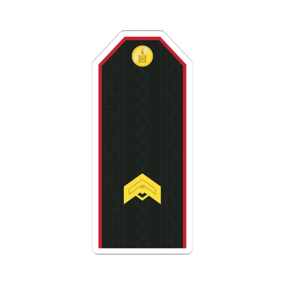Mongolian Army JSG service (Mongolia) (Military Rank) STICKER Vinyl Kiss-Cut Decal 4 Inch White - The Sticker Space