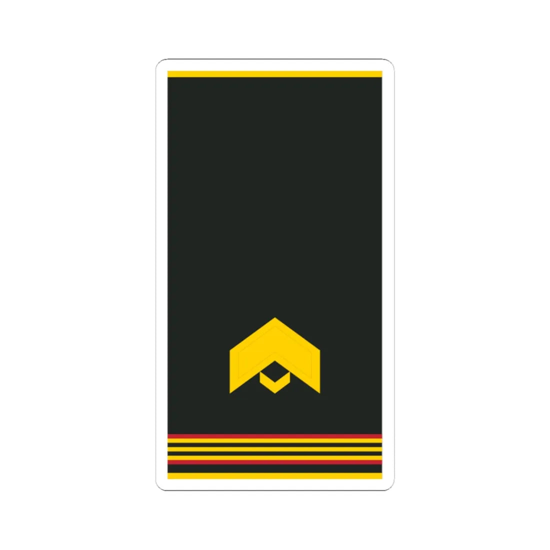 Mongolian Army JSG shirt (Mongolia) (Military Rank) STICKER Vinyl Kiss-Cut Decal 3 Inch White - The Sticker Space