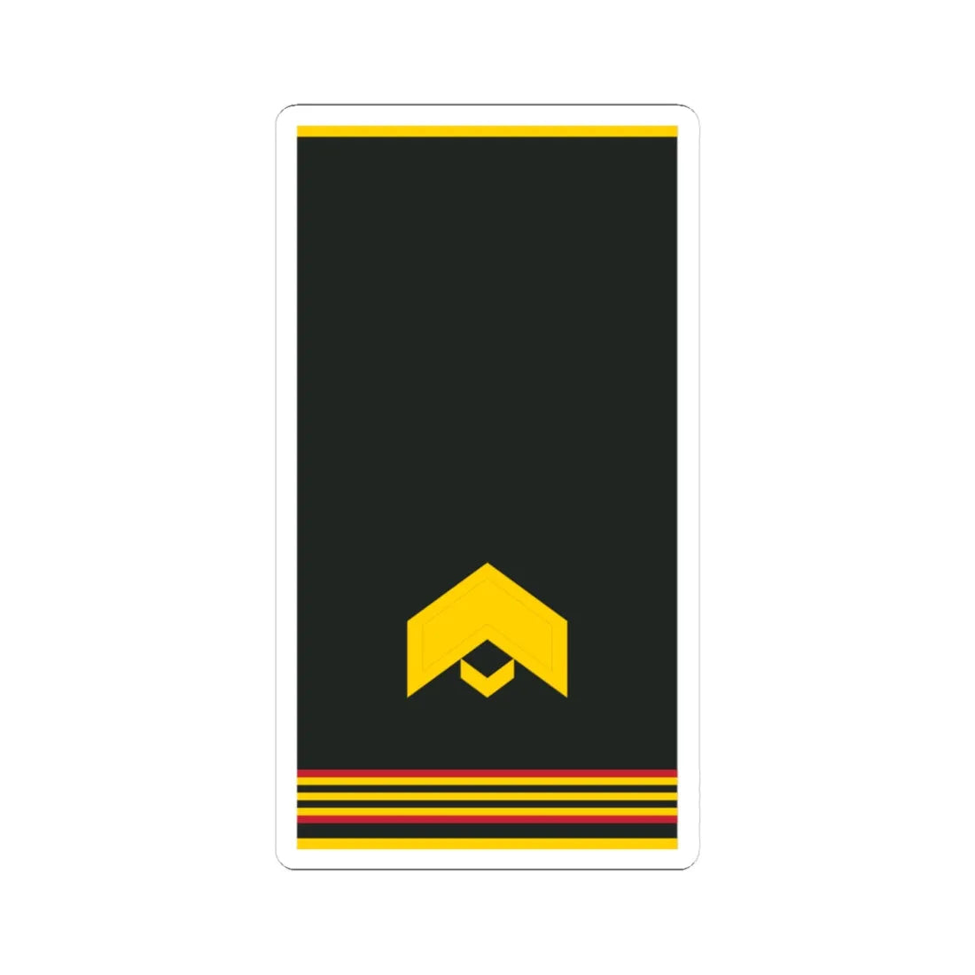 Mongolian Army JSG shirt (Mongolia) (Military Rank) STICKER Vinyl Kiss-Cut Decal 4 Inch White - The Sticker Space