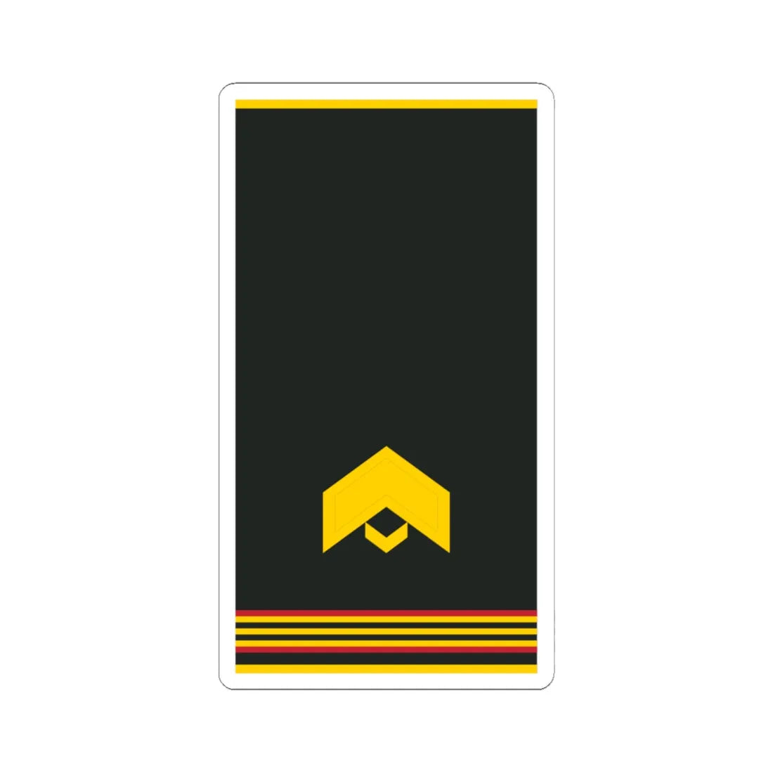 Mongolian Army JSG shirt (Mongolia) (Military Rank) STICKER Vinyl Kiss-Cut Decal 6 Inch White - The Sticker Space