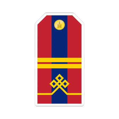Mongolian Army Junior corporal parade 1990 1998 (Mongolia) (Military Rank) STICKER Vinyl Kiss-Cut Decal 3 Inch White - The Sticker Space