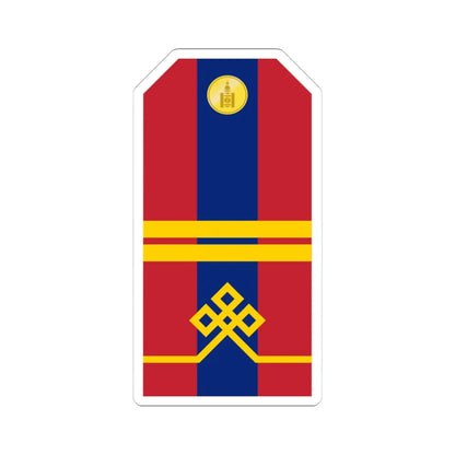 Mongolian Army Junior corporal parade 1990 1998 (Mongolia) (Military Rank) STICKER Vinyl Kiss-Cut Decal 4 Inch White - The Sticker Space