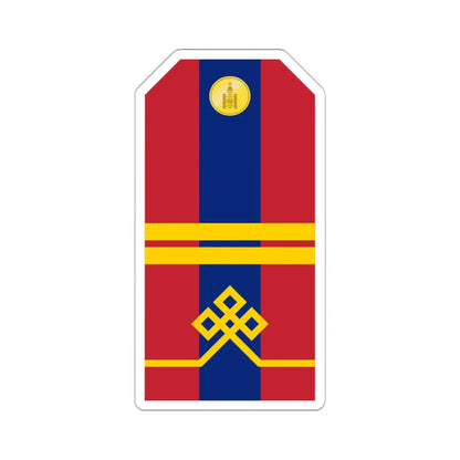 Mongolian Army Junior corporal parade 1990 1998 (Mongolia) (Military Rank) STICKER Vinyl Kiss-Cut Decal 6 Inch White - The Sticker Space
