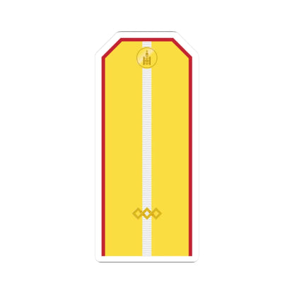Mongolian Army Junior sergeant parade 1990 1998 (Mongolia) (Military Rank) STICKER Vinyl Kiss-Cut Decal 2 Inch White - The Sticker Space
