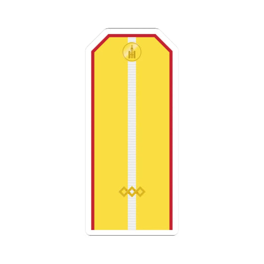 Mongolian Army Junior sergeant parade 1990 1998 (Mongolia) (Military Rank) STICKER Vinyl Kiss-Cut Decal 2 Inch White - The Sticker Space
