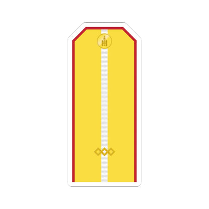 Mongolian Army Junior sergeant parade 1990 1998 (Mongolia) (Military Rank) STICKER Vinyl Kiss-Cut Decal 3 Inch White - The Sticker Space