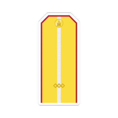 Mongolian Army Junior sergeant parade 1990 1998 (Mongolia) (Military Rank) STICKER Vinyl Kiss-Cut Decal 4 Inch White - The Sticker Space