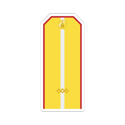 Mongolian Army Junior sergeant parade 1990 1998 (Mongolia) (Military Rank) STICKER Vinyl Kiss-Cut Decal 6 Inch White - The Sticker Space