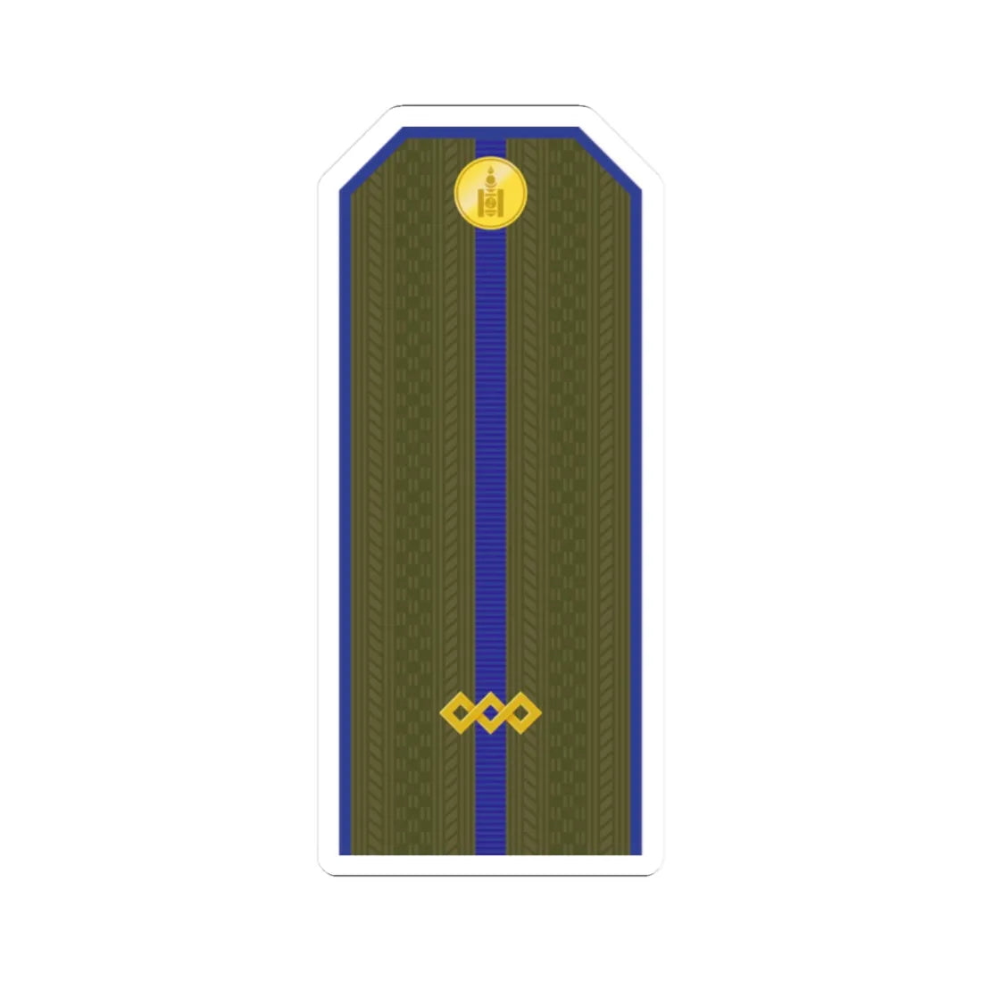 Mongolian Army Junior sergeant service 1990 1998 (Mongolia) (Military Rank) STICKER Vinyl Kiss-Cut Decal 2 Inch White - The Sticker Space