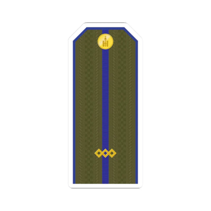 Mongolian Army Junior sergeant service 1990 1998 (Mongolia) (Military Rank) STICKER Vinyl Kiss-Cut Decal 2 Inch White - The Sticker Space