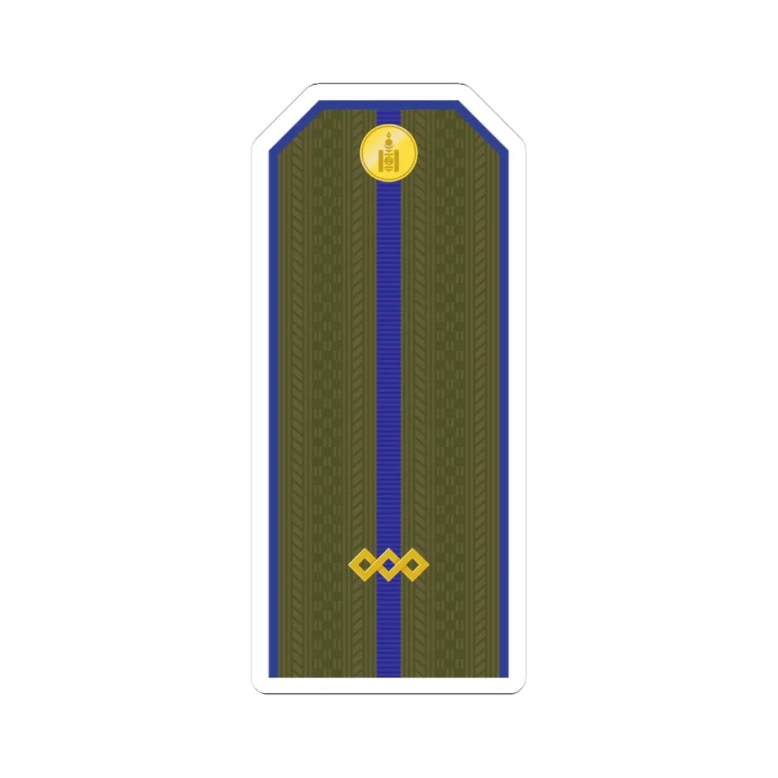 Mongolian Army Junior sergeant service 1990 1998 (Mongolia) (Military Rank) STICKER Vinyl Kiss-Cut Decal 3 Inch White - The Sticker Space