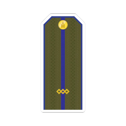 Mongolian Army Junior sergeant service 1990 1998 (Mongolia) (Military Rank) STICKER Vinyl Kiss-Cut Decal 3 Inch White - The Sticker Space