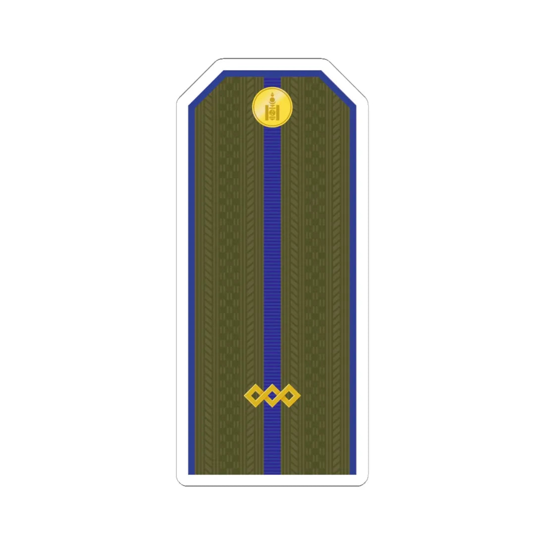 Mongolian Army Junior sergeant service 1990 1998 (Mongolia) (Military Rank) STICKER Vinyl Kiss-Cut Decal 6 Inch White - The Sticker Space