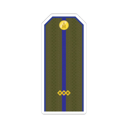 Mongolian Army Junior sergeant service 1990 1998 (Mongolia) (Military Rank) STICKER Vinyl Kiss-Cut Decal 6 Inch White - The Sticker Space