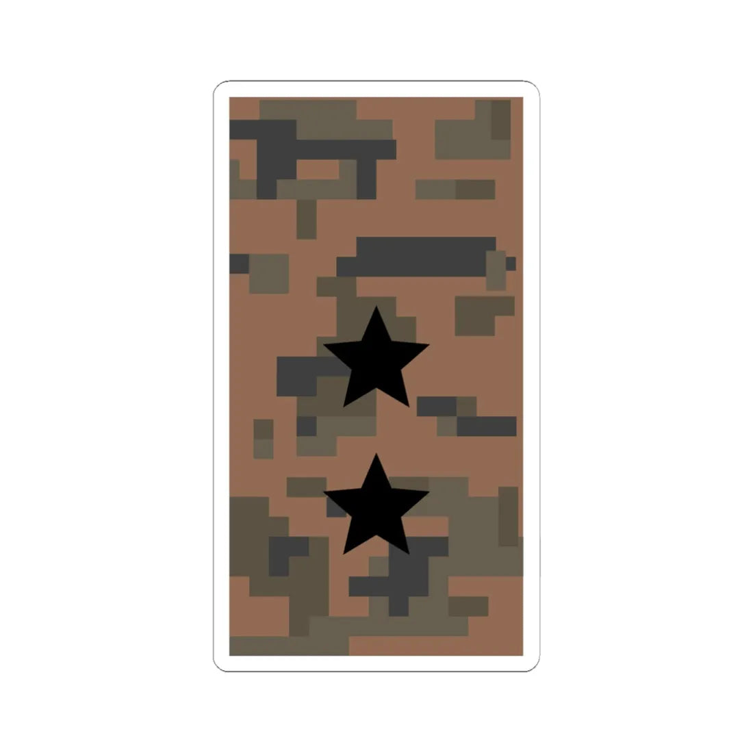 Mongolian Army LTC field (Mongolia) (Military Rank) STICKER Vinyl Kiss-Cut Decal 6 Inch White - The Sticker Space